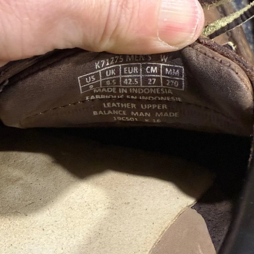 Rockport Mens K71275 Leather Boat Shoes Brown Navy Blue Loafers Size‎ 9W